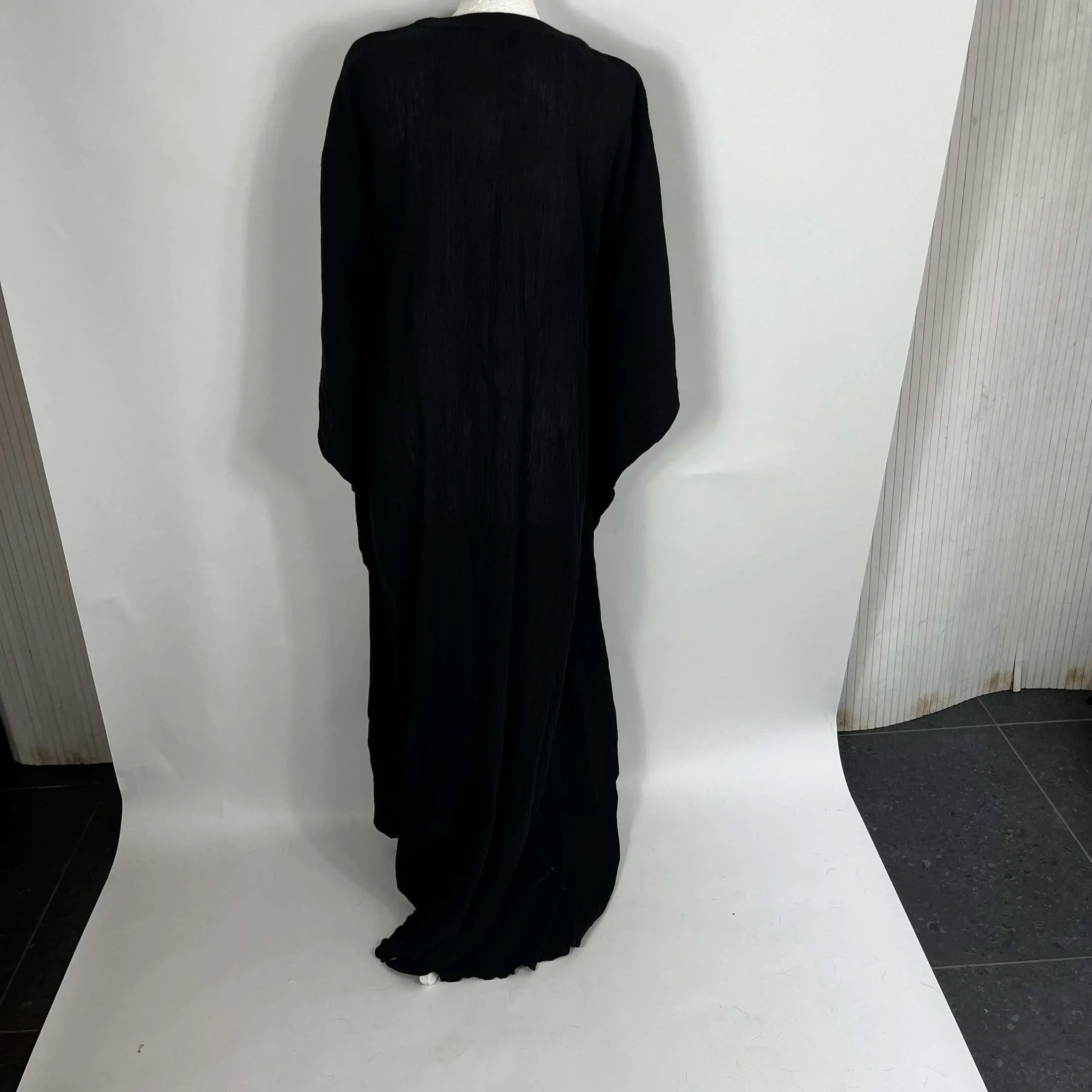 Raey Brand New Black Cheesecloth Kaftan Maxi Dress M/L