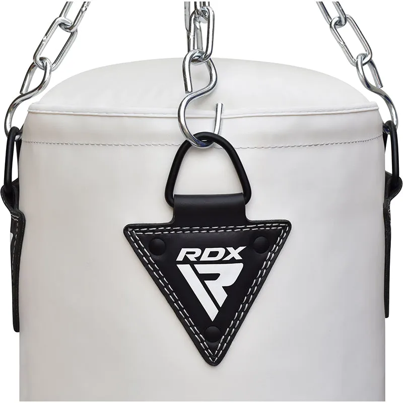 RDX F10 4ft / 5ft 3-In-1 White Training Punch Bag With Mitts Set