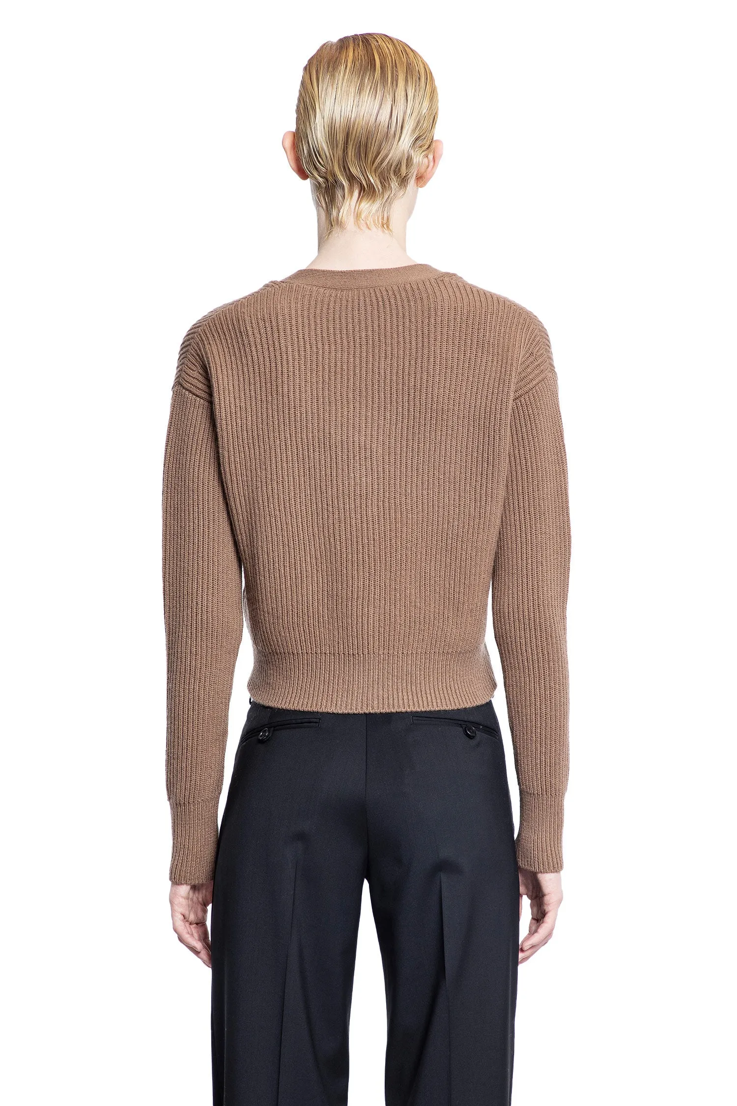 S MAX MARA WOMAN BROWN KNITWEAR