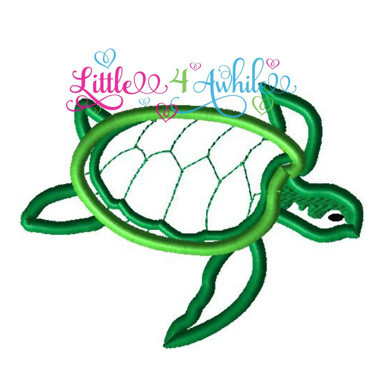 Sea Turtle Applique Design