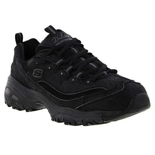 Skechers D Lites Womens Ladies Black Chunky Platform Trainers Shoes UK Sizes 4-8