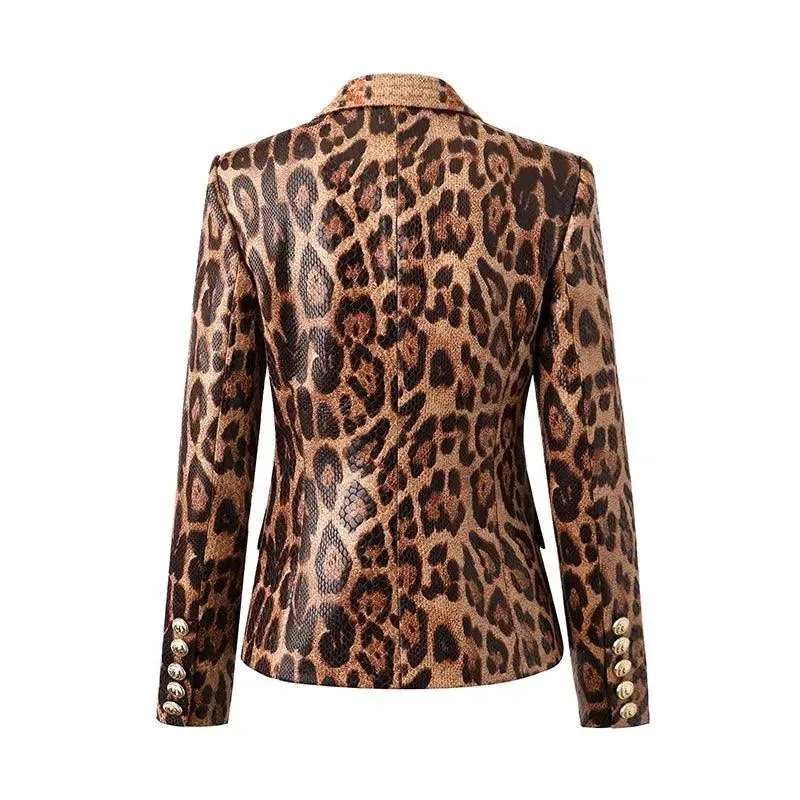 Slim Fit Printed Women Blazer