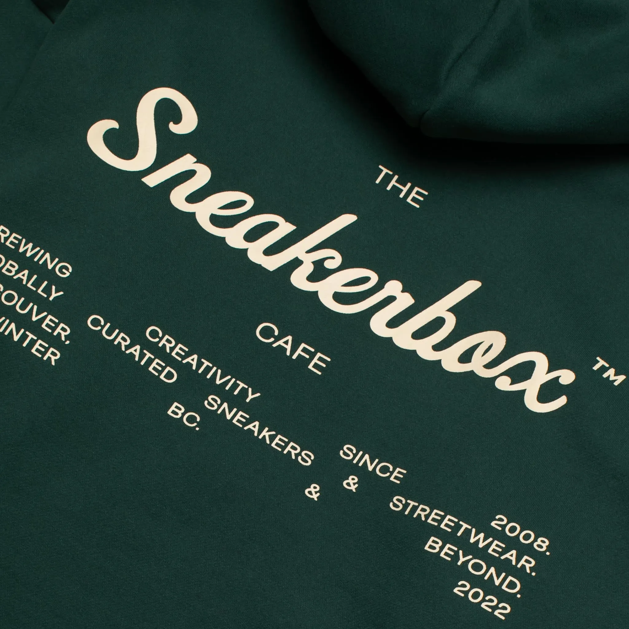 SNEAKERBOX Cafe Hoodie Green Tea