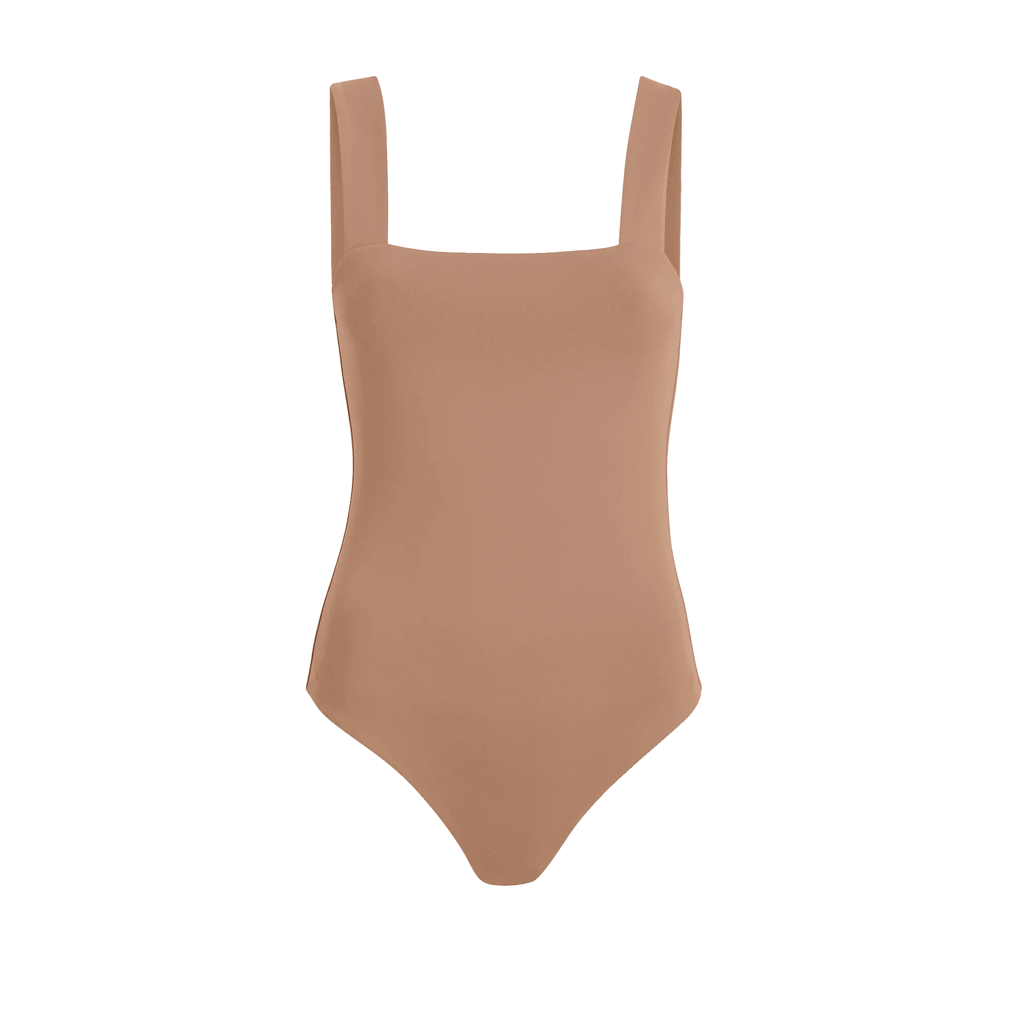 Square Neck Tank Bodysuit | Cinnamon