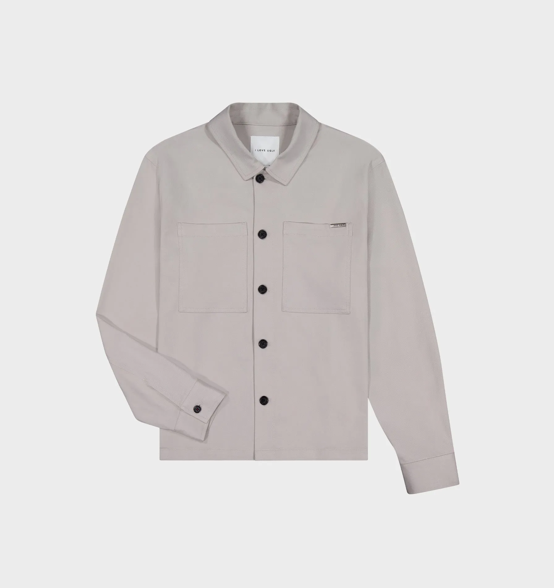 Tailored Overshirt - Light Grey