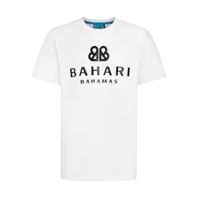 THE BAHAMIA TEE-WHITE & BLACK