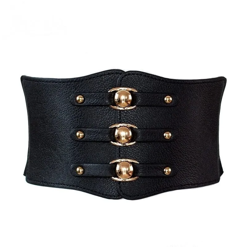 The Delphi Faux Leather Waistband Belt - Multiple Colors