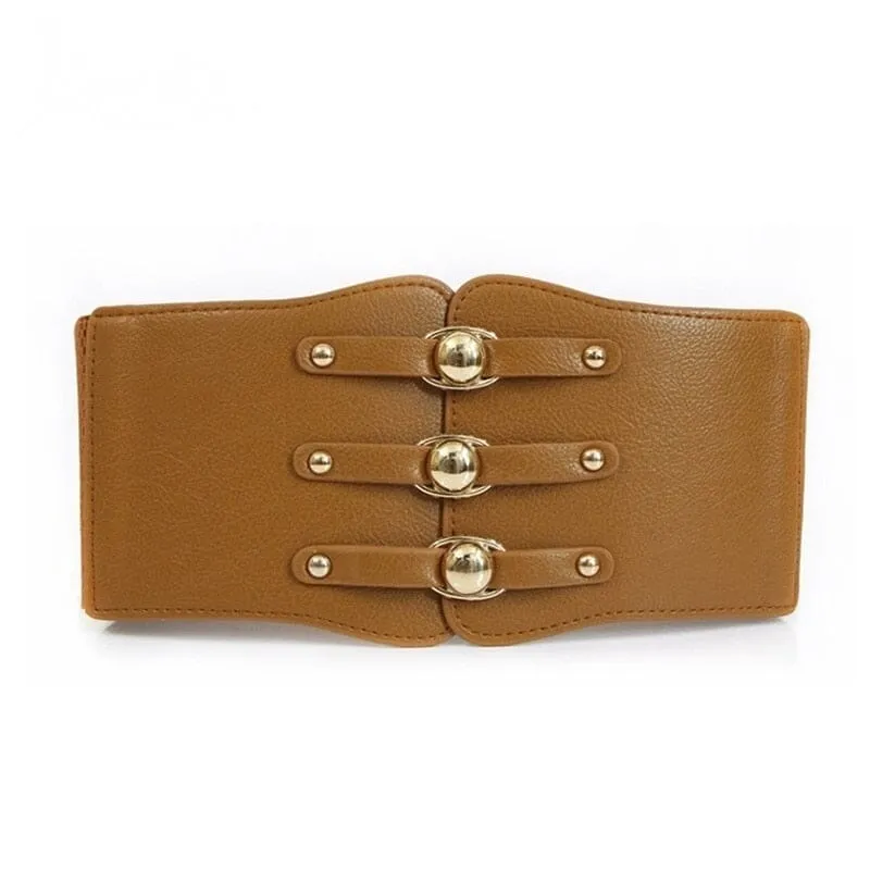 The Delphi Faux Leather Waistband Belt - Multiple Colors