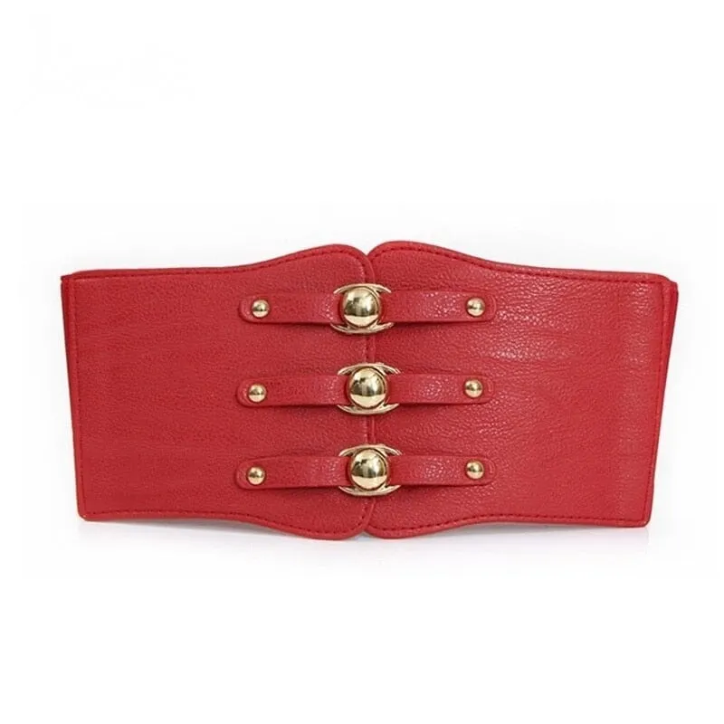 The Delphi Faux Leather Waistband Belt - Multiple Colors