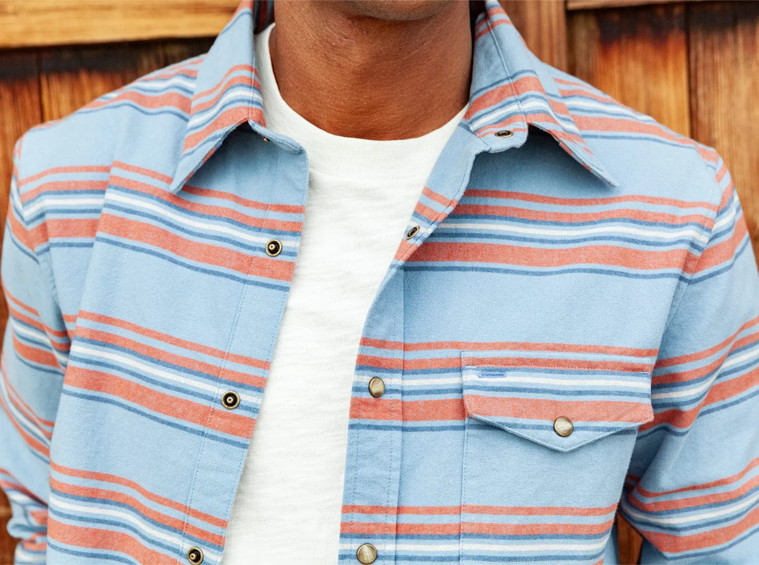 The J.R. Shirt - Blanket Stripe - Blue