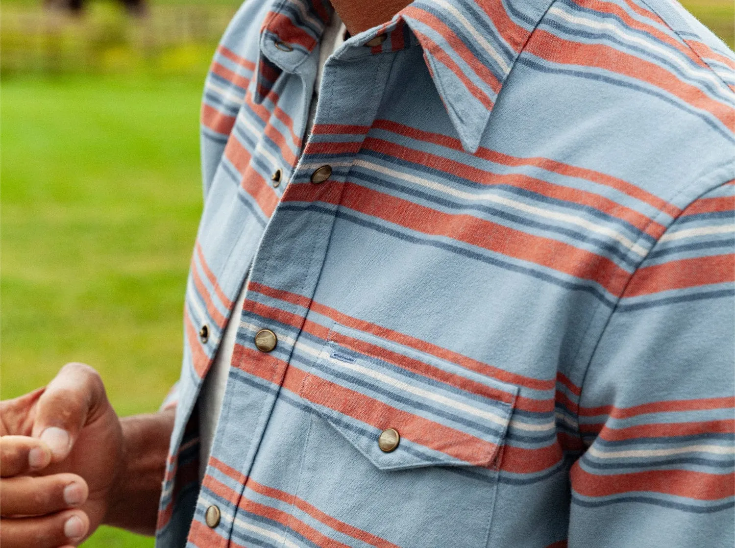 The J.R. Shirt - Blanket Stripe - Blue