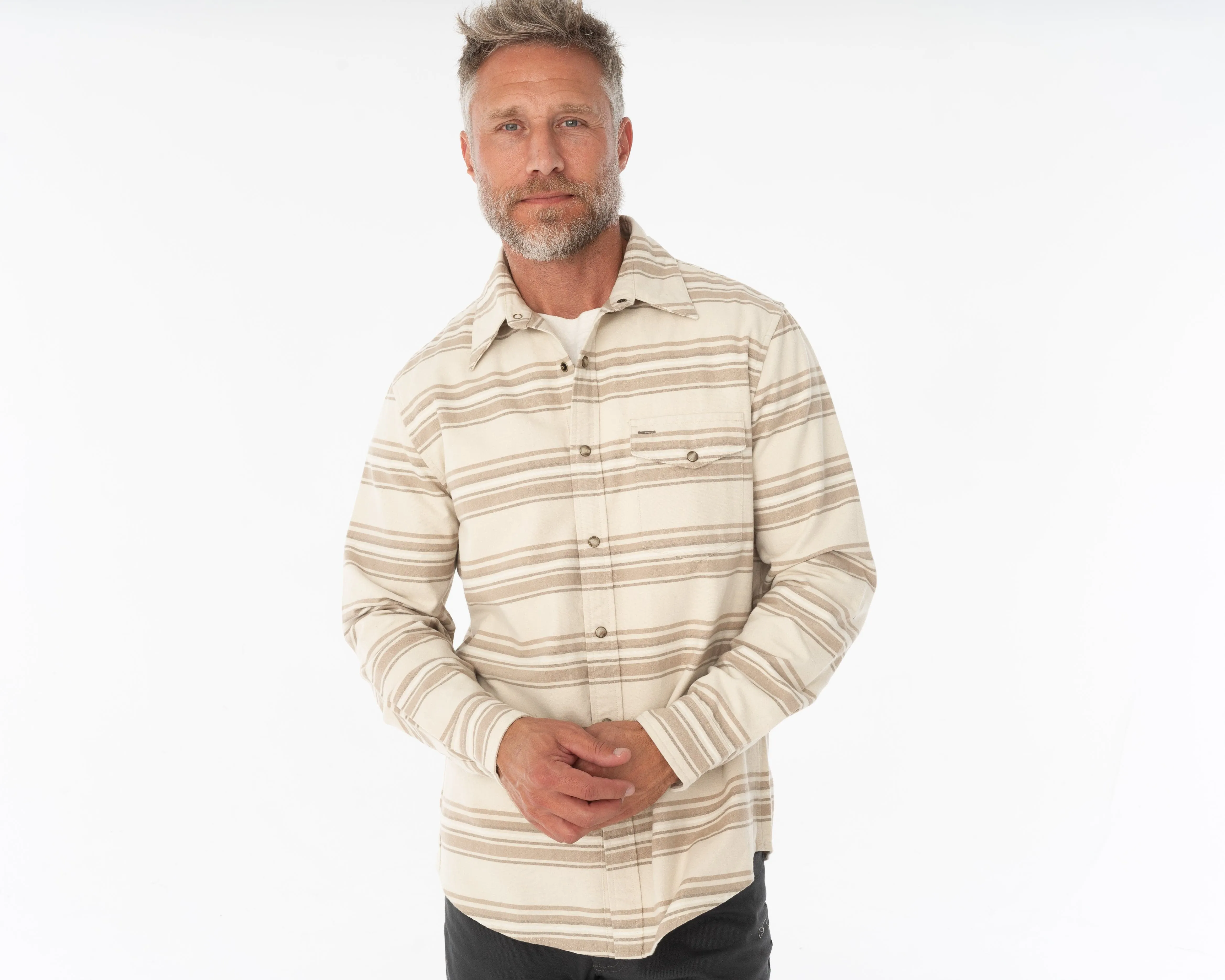 The J.R. Shirt - Blanket Stripe - Natural