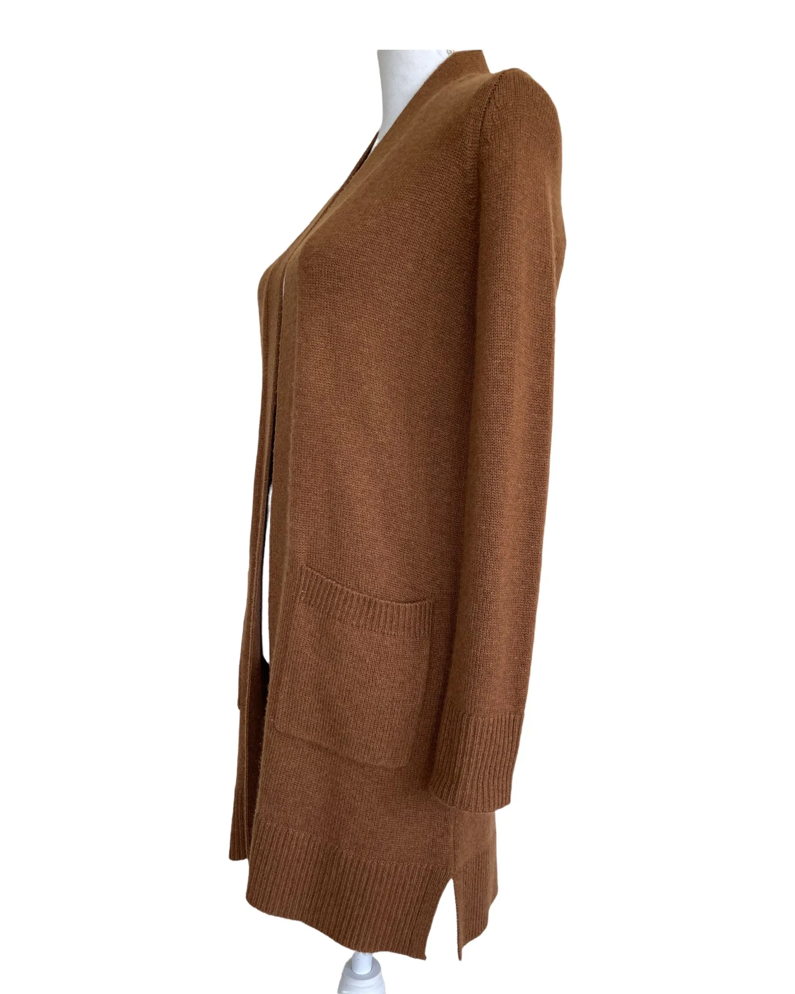 Theory Brown Cashmere Long Cardigan, P