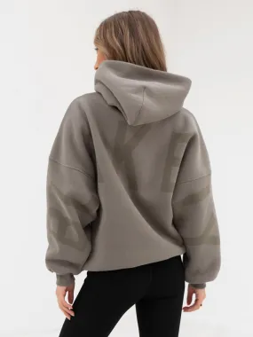 Tonal Isabel Oversized Hoodie - Safari Green