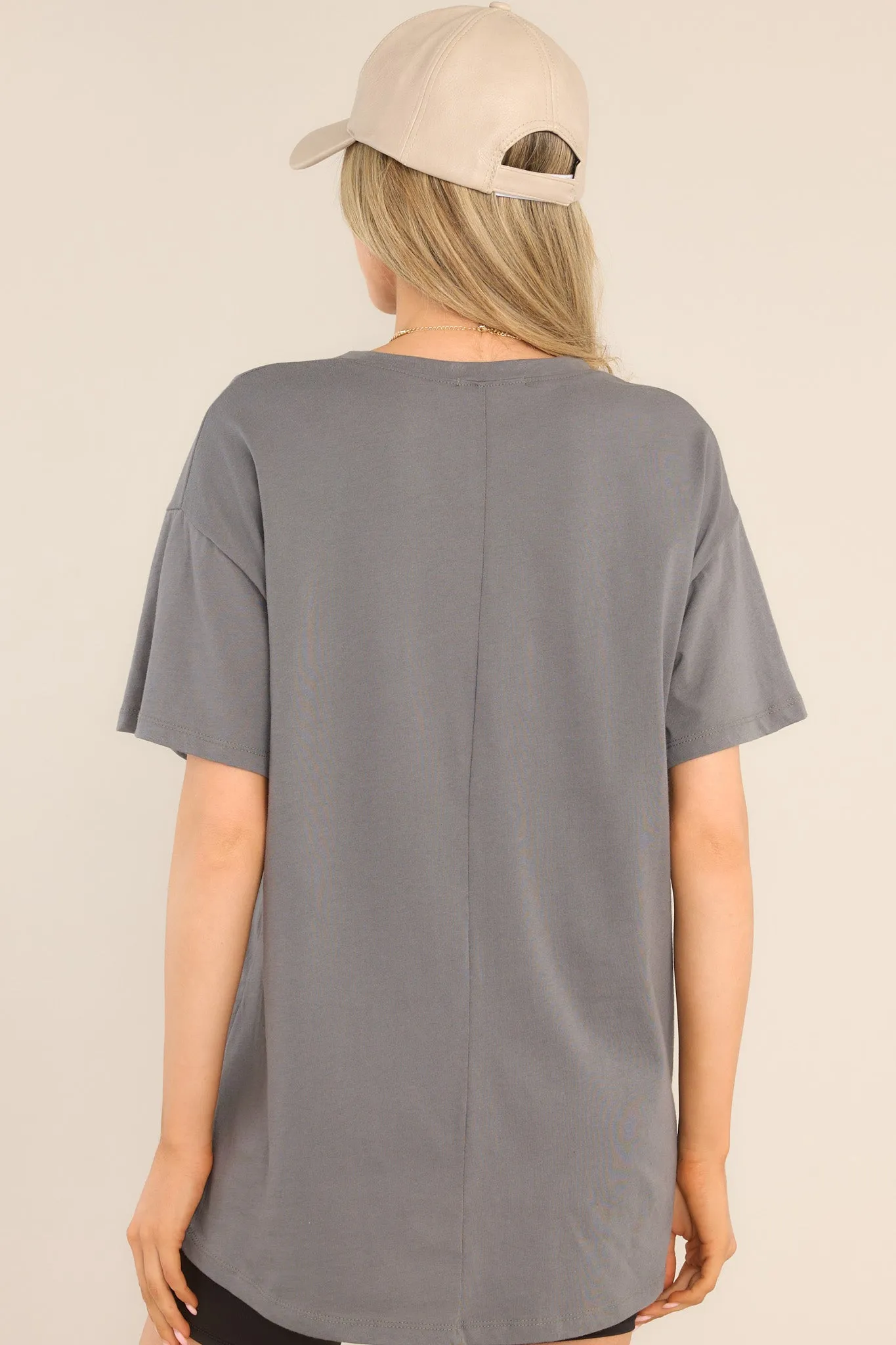 Travel Over Mountains Charcoal Top