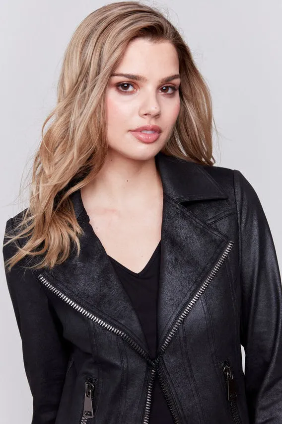 Vintage Faux Leather Perfecto Jacket