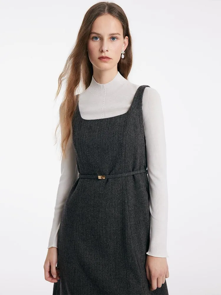 Washable Woolen Vest Dress