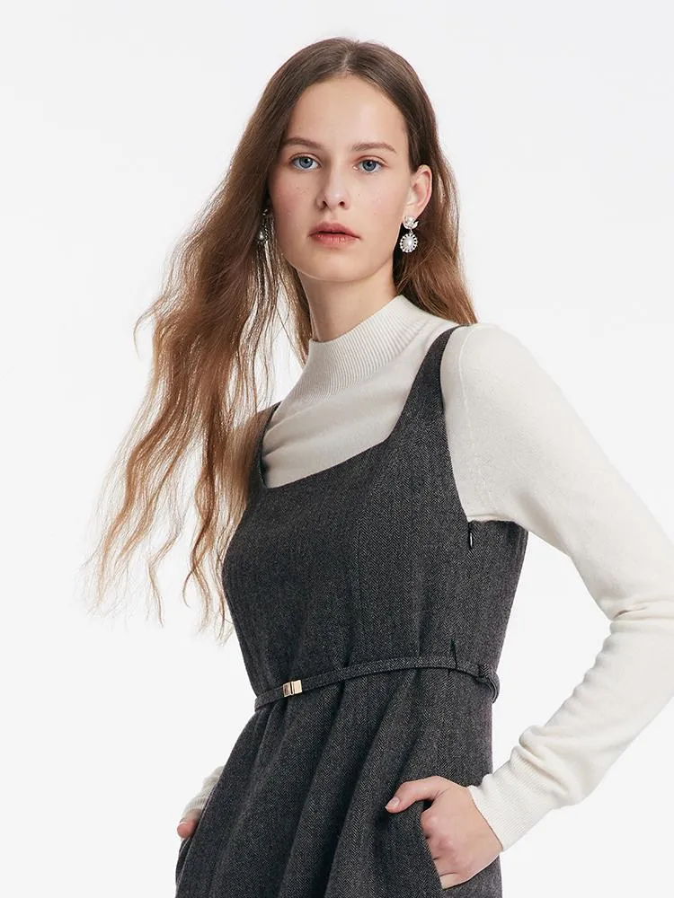 Washable Woolen Vest Dress