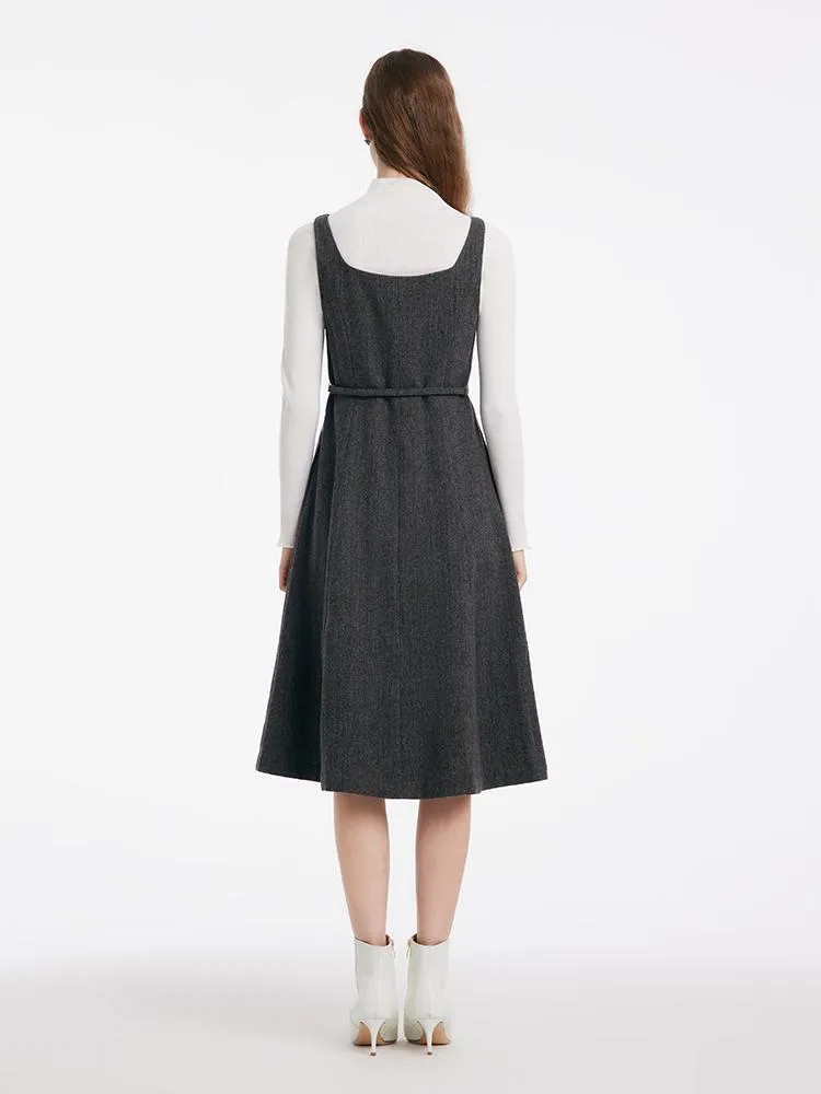 Washable Woolen Vest Dress