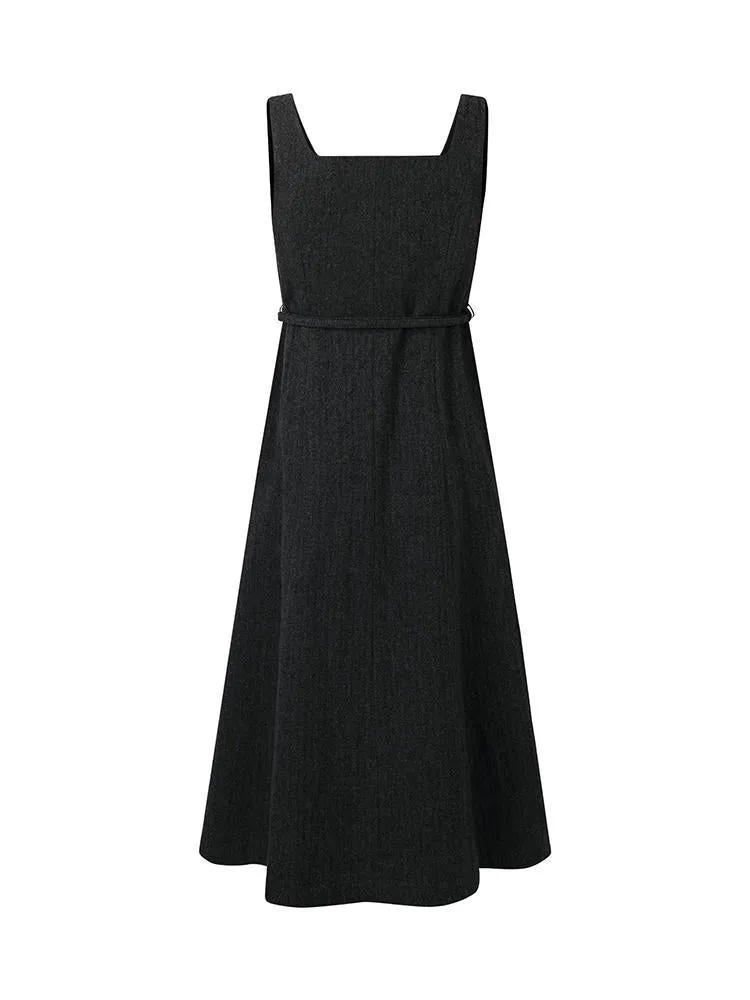 Washable Woolen Vest Dress