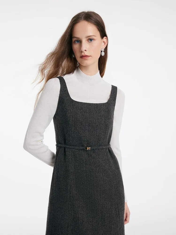 Washable Woolen Vest Dress