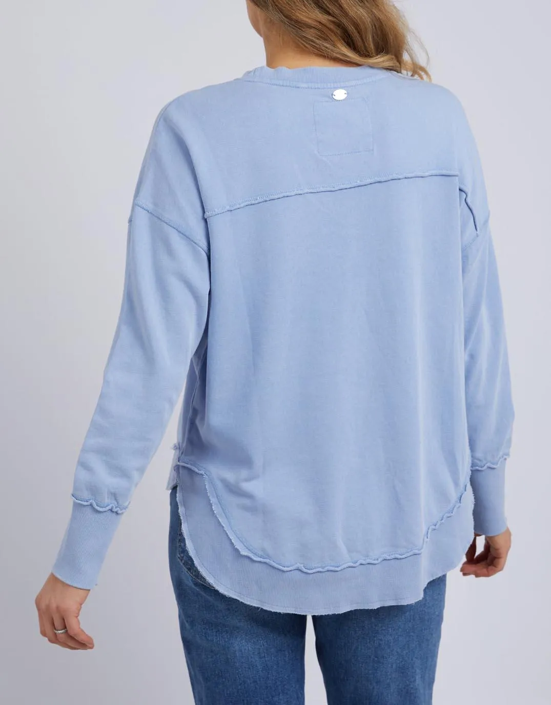 Washed Simplified Crew - Washed Light Blue