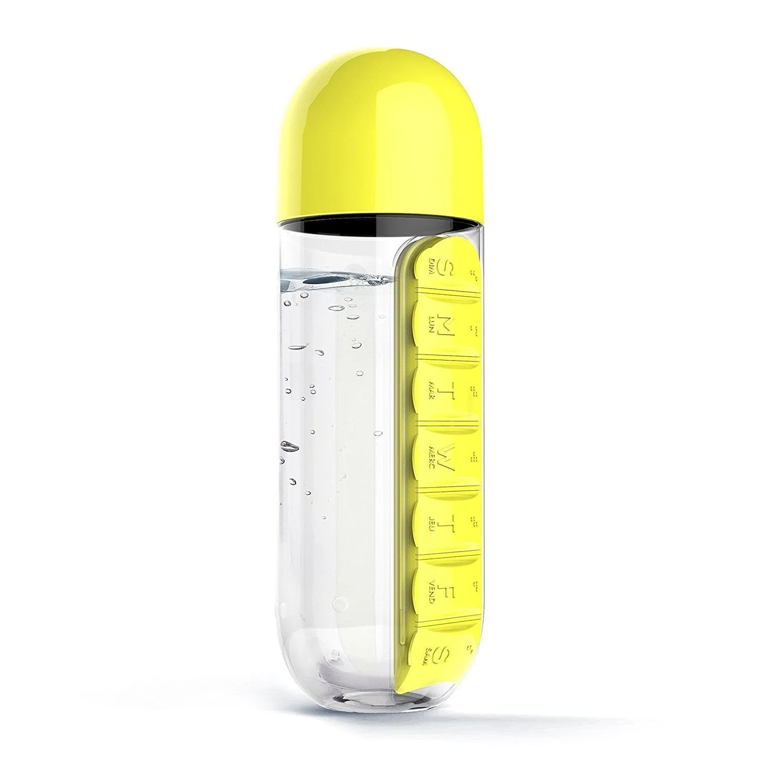 Water Bottle Pill Box Organizer